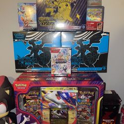 Pokemon ETBs, Boosters, Ex Boxes