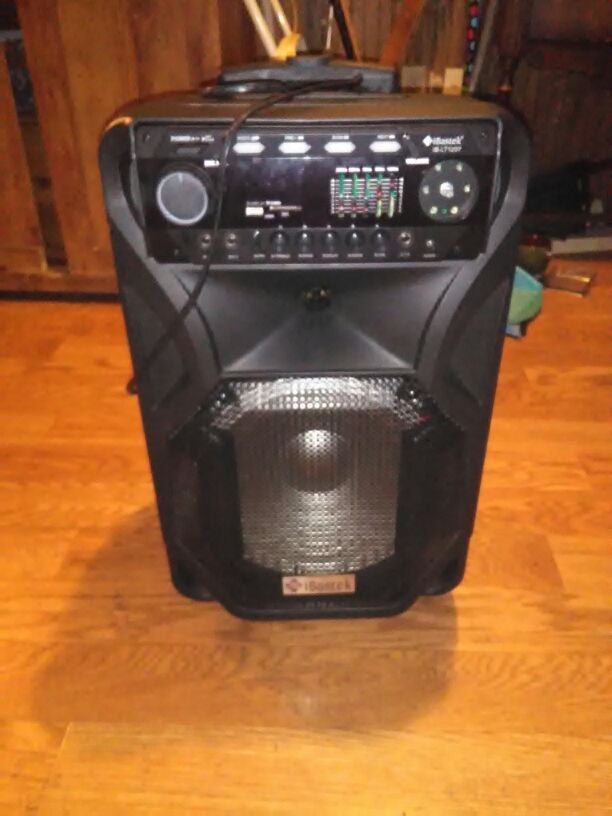 IBastek LT-1257 Professional Portable Karaoke 4800 Watt Bluetooth Speaker w/Radio