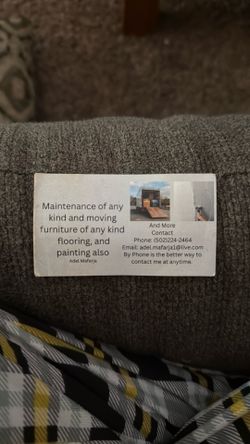 Maintenance of any kind, moving furniture of any kind flooring and painting also Maintenance of any kind, moving furniture of any kind flooring and pa