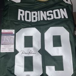 Dave Robinson #89 Green Bay Packers Hall Of Fame Autographed Jersey JSA Authenticated C.O.A Adult men’s Size XL 