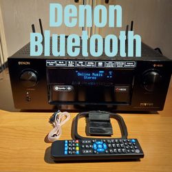 Denon AVR X4300H In-Command Bluetooth WI-FI HEOS Receiver Remote AM FM Antennas 24 Hour Test Period 