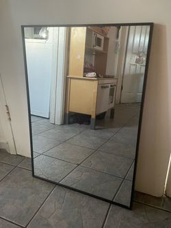 Large Wall Mirror with Black Frame (Origin2l Branding)