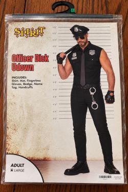 Officer Dick Udown Halloween Costume Large
