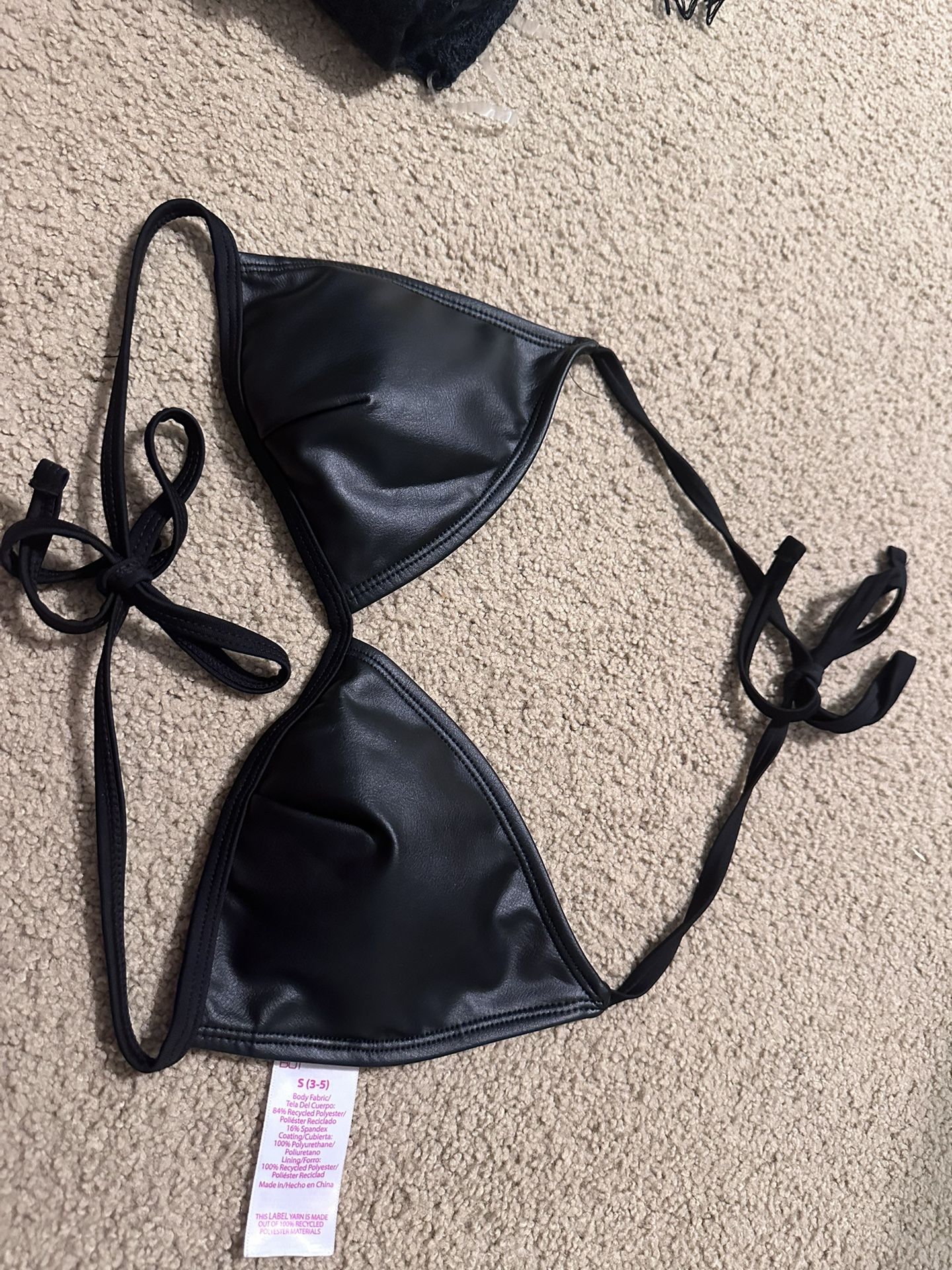 Leather Bikini Top