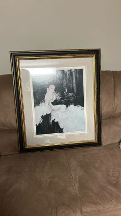 Orchids By Louis Icart- Professionally Framed