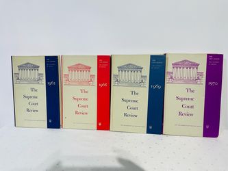 Supreme Court Review 1(contact info removed) 1(contact info removed) Kurland University Chicago 4 Book Lot