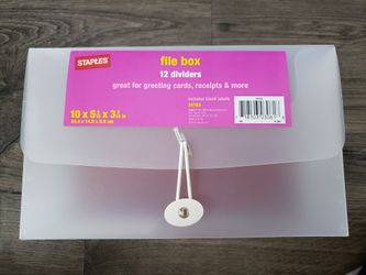 File box with 12 dividers