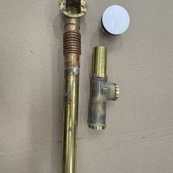 Loose Tap Drain Brass Parts 18.25 In L -
