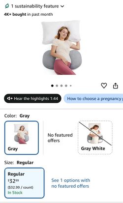 Momcozy travel pregnancy pillow
