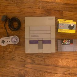 Super Nintendo Snes With Yoshi Island