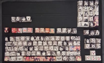 Ahegao Anime Keycap Set (108-Key / OEM Profile / Dye-Sub PBT)