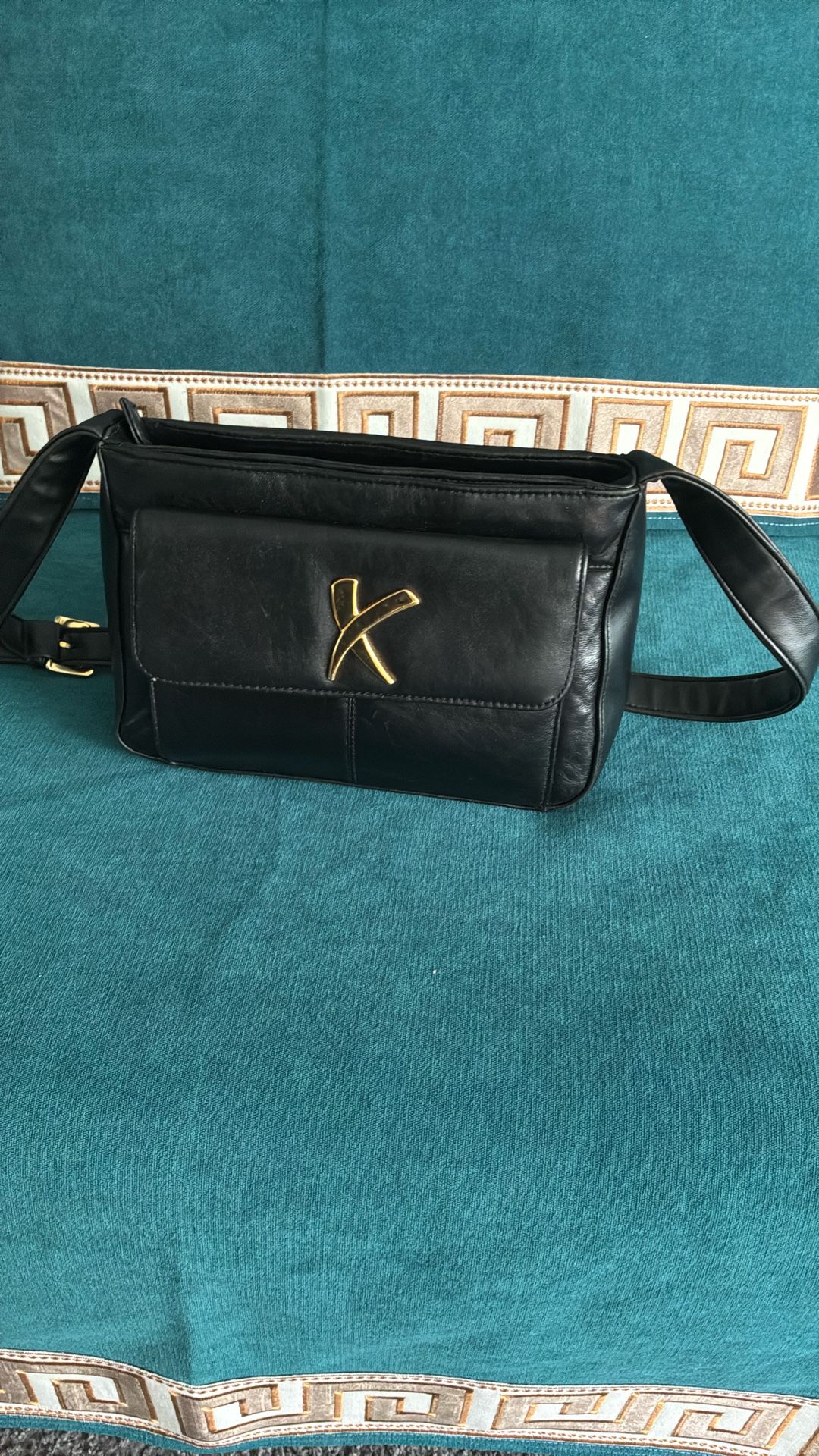 Vintage Paloma Picasso Black Leather Bag
