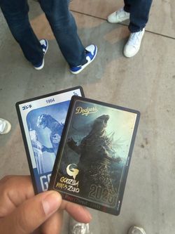 Godzilla Dodgers Cards