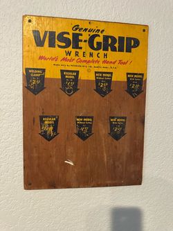 Vintage Vise Grip Display