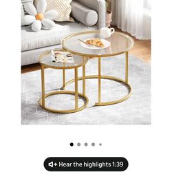 Beautiful Set of 2 coffee tables new in box pick up in Pomona $50