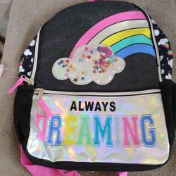 Wonder Nation "Always Dreaming" Rainbow 16" Backpack