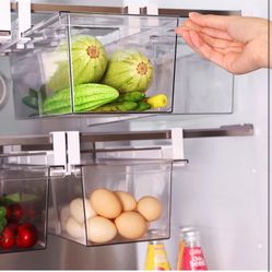 Yatmung 2 Pack Extra-Large Deli Drawer Organizer for Refrigerator Pull Out - Fridge Drawer Organizer and Storage Containers - Meat, Cheese, Produce, S
