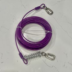 Dog Tie Out Cable With Spring, Up To 60lb