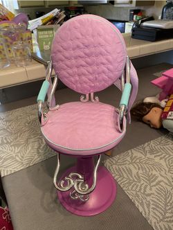 Our Generation Sitting Pretty Salon Chair Styling Accessory Set For 18” Dolls