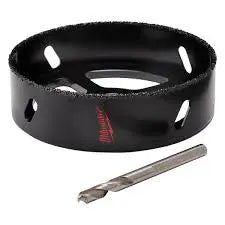 Milwaukee 4-3/8 in. Carbide Recessed Light Hole Saw with Pilot Bit