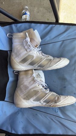 White adidas boxing shoes size 10