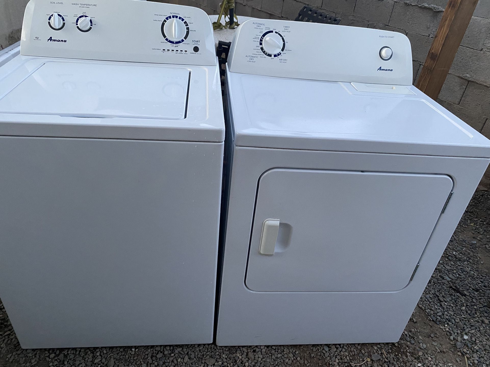 Washer And Dryer Set Amana He Super Capacity Plus