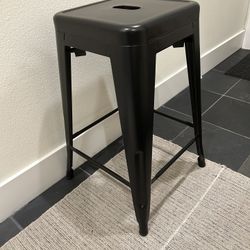 Industrial Metal Counter Height Bar Stool 
