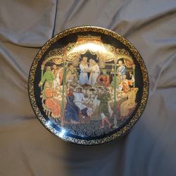 Russian Decorative Plate The Wedding Feast