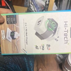 Hi Tech two and one PD wall charger for Apple Watch PD and USB power devices premier brand