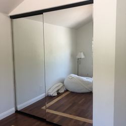 Mirrored Wardrobe Door Set
