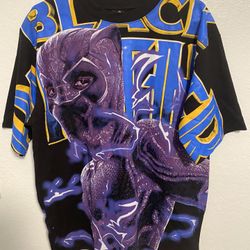 Vintage Black Panther Marvel AOP All over print single stitch size X Large 
