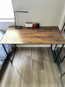 table in the bedroom