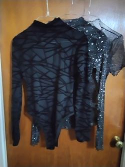 Ladies Small sparkle sheer tops.  Like New All 3 for