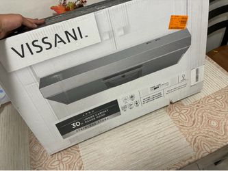 Vissani stainless steel under cabinet hood/ stove light and fan