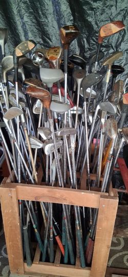 A whole BUNCH of Golf Clubs. 120+. And accessories
