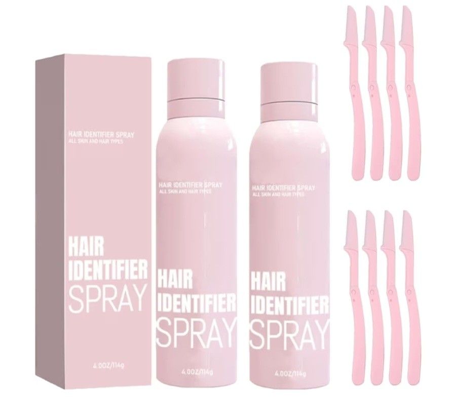 2 PCS Hair Identifier Spray for Face Shaving, face hair identifier spray,...