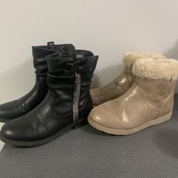 Used Girls Winter Shoes Size 2 And Size 3 