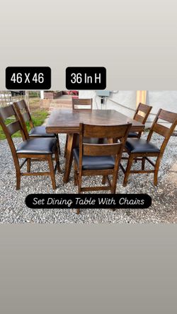 DINING TABLE WITH CHAIRS
