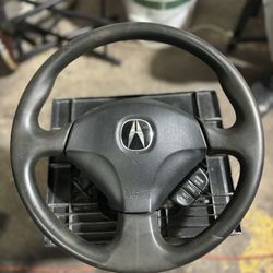 Black Acura RSX Steering Wheel