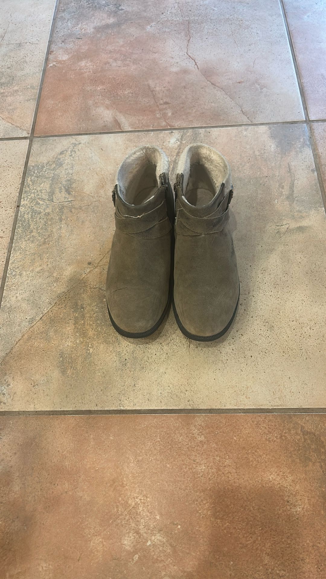 Tan Suede Ugg Ankle Boot