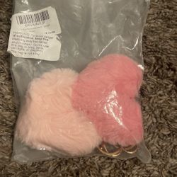 Pink Heart Keychains 