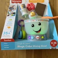 Fisher Price Kids Educational Toys Laugh & Learn Magic Color Mixing Bowl 6-36 Months