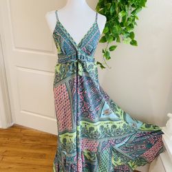 Women Ladies Boho Floral Maxi Dress Cocktail Party Evening Summer Beach Sundress one size 