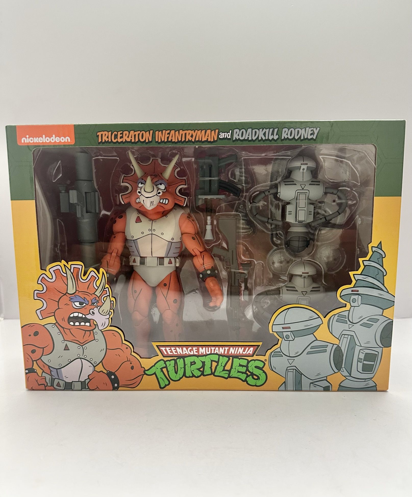Neca TMNT Triceraton Infantryman And Roadkill Rodney