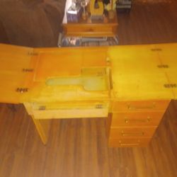 Antique 1950s Sowing Desk