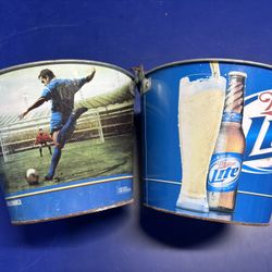 Miller Light Galvanized Drink Buckets