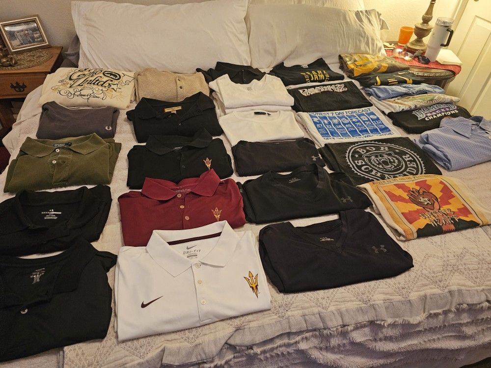 Assorted Ts/Polos/long Sleeve 2xl-3xl