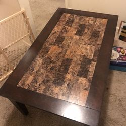 Coffee and two end tables