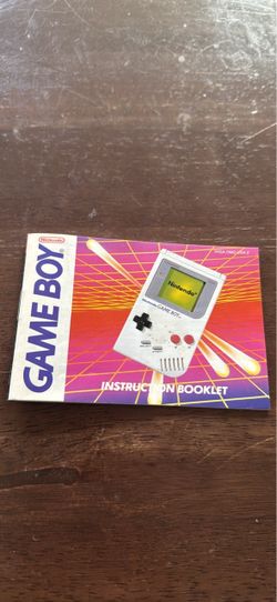 1989 Nintendo GAME BOY GB Original Console Instruction Manual Booklet ONLY