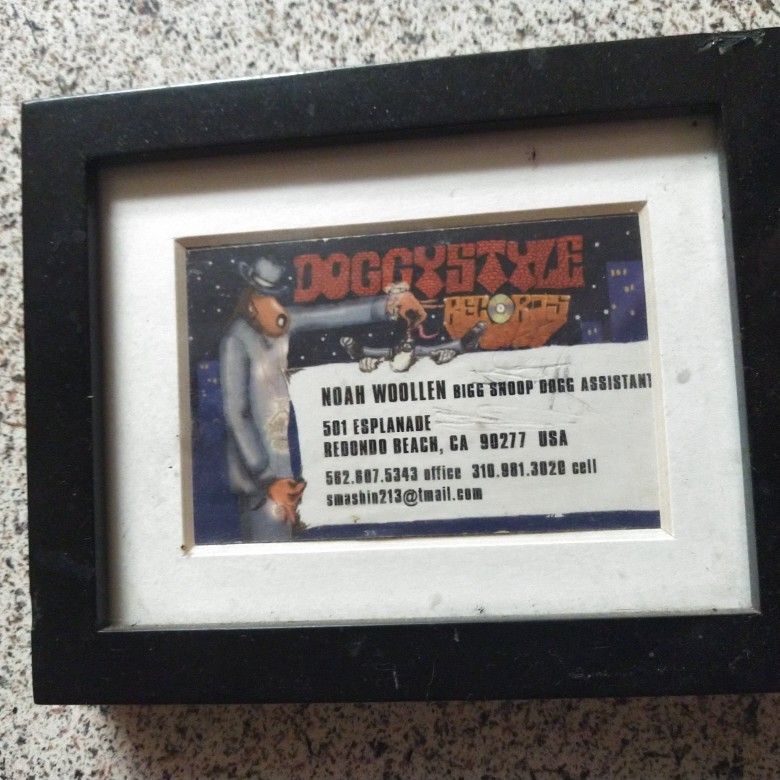 Snoop Doggs actual Business Card